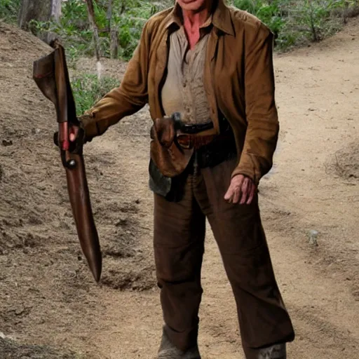 Prompt: Tom Sellek as Indiana Jones