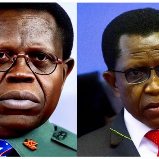 Prompt: edgar lungu in 3 d as a dictator