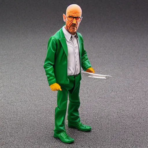 Image similar to albert hofmann cosplay walter white, stop motion vinyl action figure, plastic, toy, butcher billy style