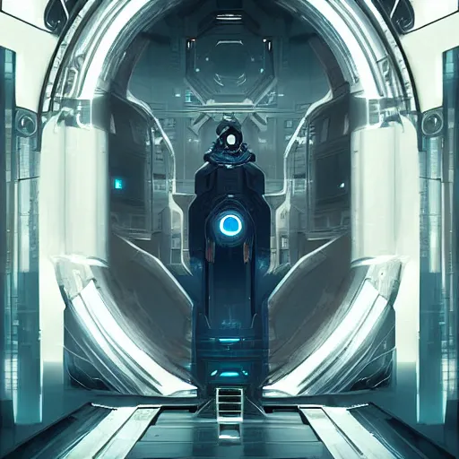 Image similar to a giant vault door, elegant digital illustration by greg rutkowski, highly detailed, cyberpunk, android netrunner