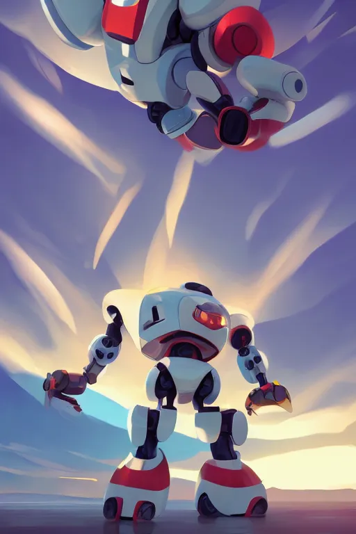 Image similar to metabots medabots medarotto medarot robot minimalist comics, behance hd by jesper ejsing, by rhads, makoto shinkai and lois van baarle, ilya kuvshinov, rossdraws global illumination ray tracing hdr radiating a glowing aura