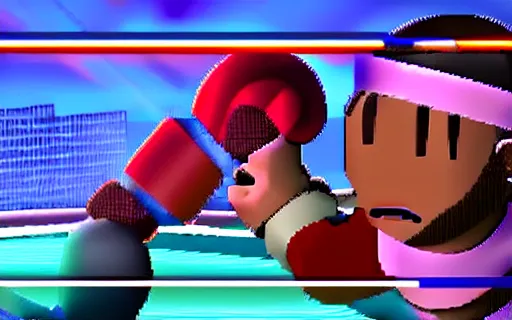 Image similar to kanye west as a playable fighter in smash bros, gameplay screenshot