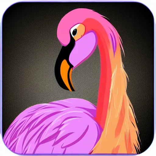 Prompt: flamingo transforming into princess, disney animation, vibrant