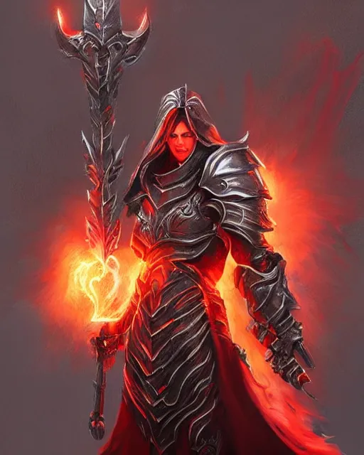 Image similar to paladin red, fantasy art, trending on artstation