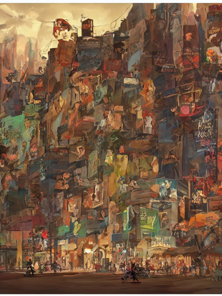 Image similar to broadway show by disney concept artists, blunt borders, rule of thirds