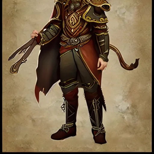 Prompt: bard costume design, rpg game, fantasy art, 2 d game art