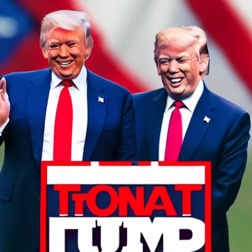 Prompt: tonald drump and boe jiden