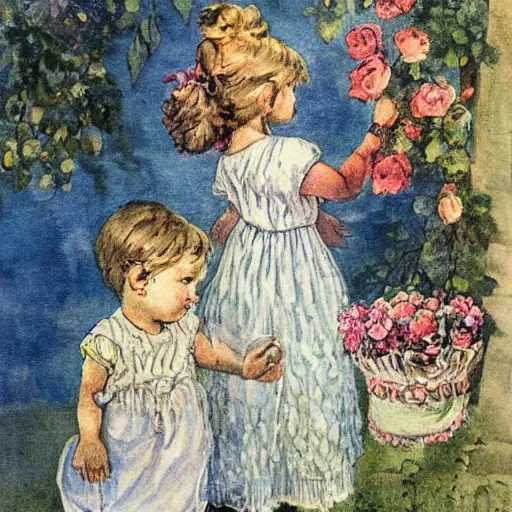 Image similar to art by cicely mary barker