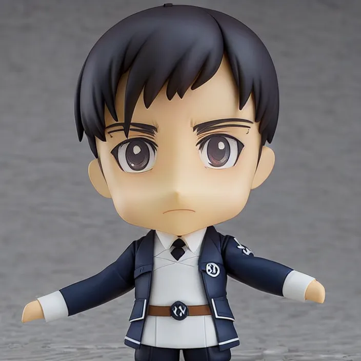 Prompt: An anime Nendoroid of Adolf Hitler, figurine, detailed product photo