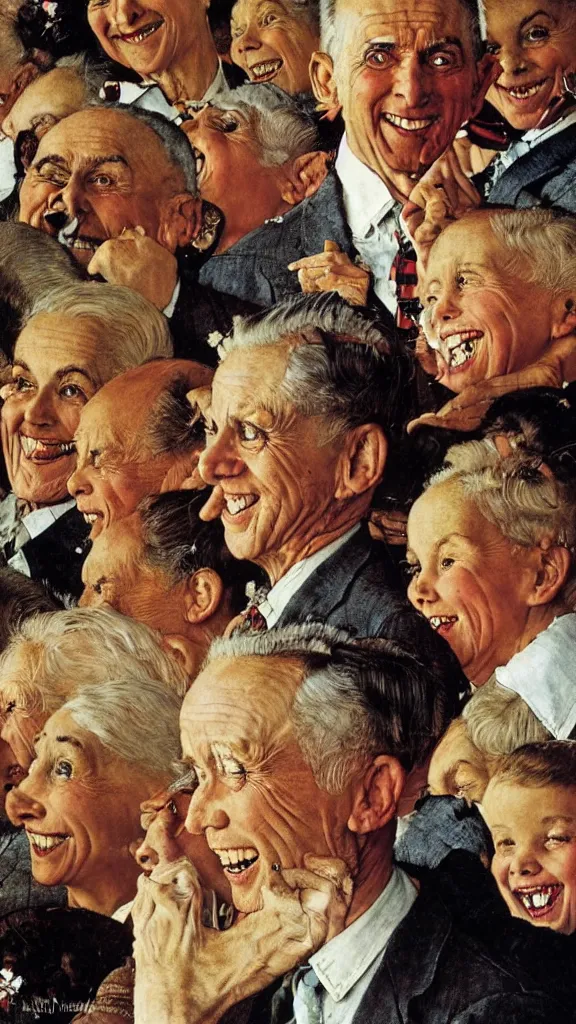 Image similar to happiness by Norman Rockwell