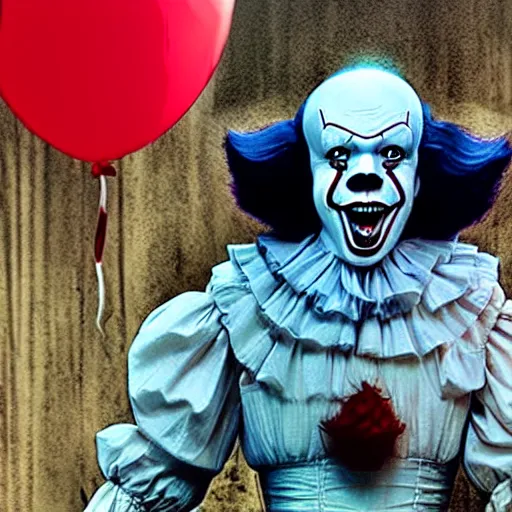 Image similar to Real life picture of Pennywise
