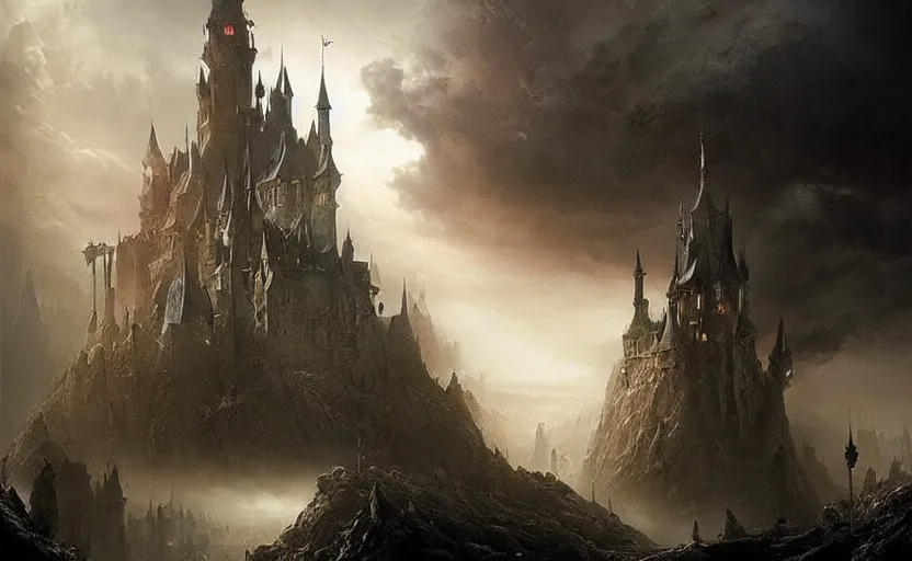 Dark Fantasy Castle Process by TamilVolk - Make better art