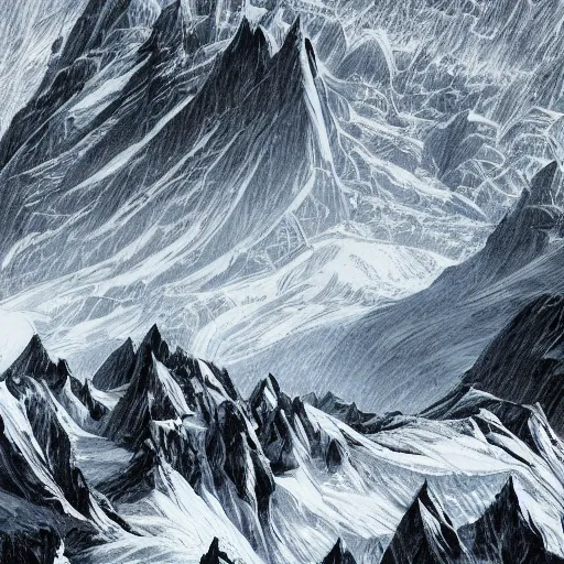 Prompt: epic masterpiece of confrontation between mountain face gods Antarctica, gift of birth, origin mythos, astounding beauty, cinematic, establishing shot, extremely high detail, photorealistic, cinematic lighting, intricate line drawings, 8k resolution