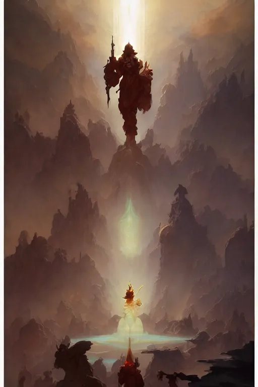 Image similar to sacred text concept design by peter mohrbacher and craig mullins and hiroshi yoshida and james jean and frank frazetta and michael whelan and andreas rocha