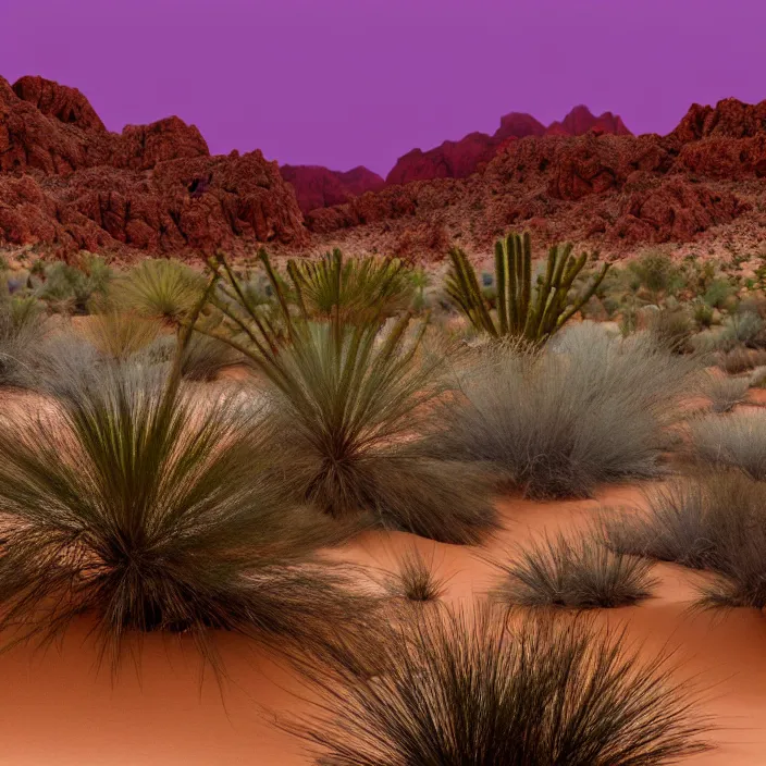 Image similar to hyper realistic, high detail photo of desert oasis, beautiful, dreary lighting