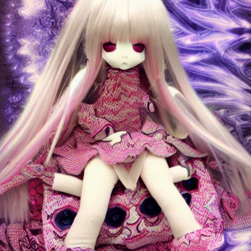 Image similar to fumo doll under the influence of psychedelics