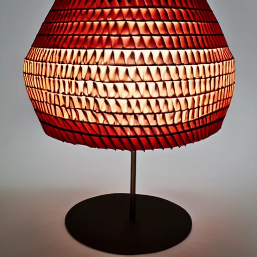 Image similar to a lampshade designed by Ron arad