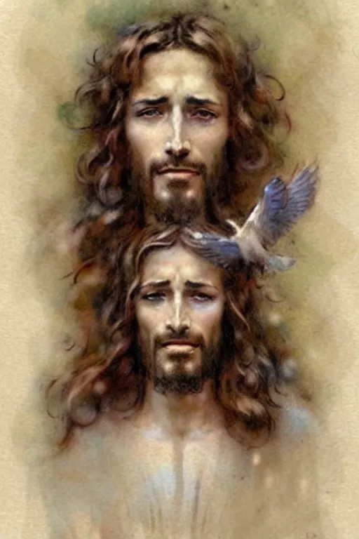 Prompt: (((((1950s jesus second coming . muted colors.))))) by Jean-Baptiste Monge !!!!!!!!!!!!!!!!!!!!!!!!!!!