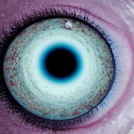 Image similar to the universe in an eye