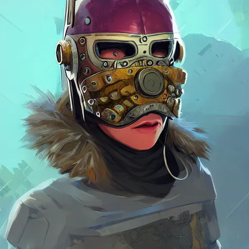 Image similar to cyberpunk viking helmet mask warrior goddess robot ninja fantasy, art gta 5 cover, official fanart behance hd artstation by jesper ejsing, by rhads, makoto shinkai and lois van baarle, ilya kuvshinov, ossdraws