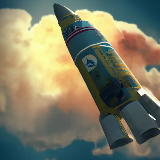 Image similar to a russian rocket luncher with cigarettes, photoshop, realistic, matte painting, 8 k