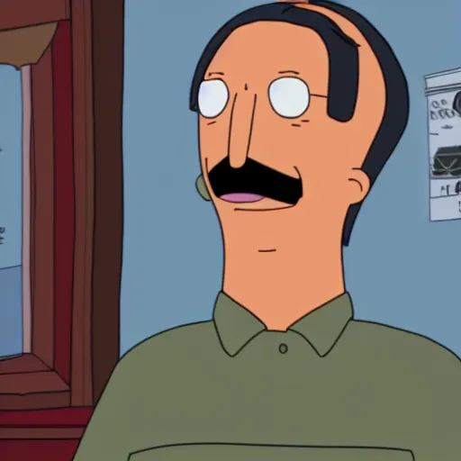 Image similar to film still of bob odenkirk dressed up as bob from bob's burgers, realistic, hyperrealistic, ultra realistic, real, real world, highly detailed, very detailed, extremely detailed, intricate details, 8 k resolution, hd quality