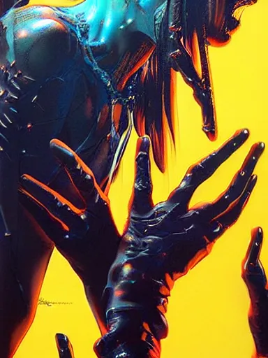 Image similar to a dream divided by zero : : hyperreal surrealism hypermaximal symbolism, paranoid critical method, glitchcore : : by artgerm, nychos, yoji shinkawa, todd mcfarlane — c 1 5