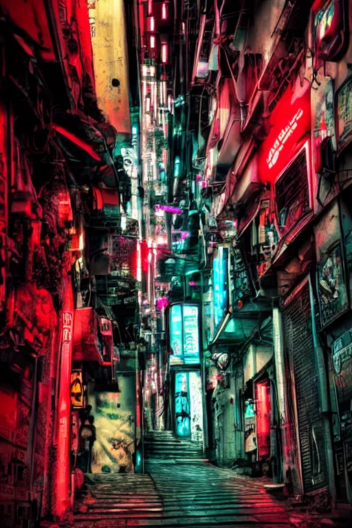 Image similar to cyberpunk style art of istanbul