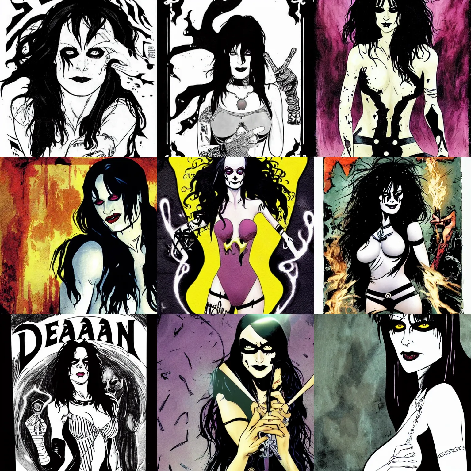 Prompt: death from sandman dc comics