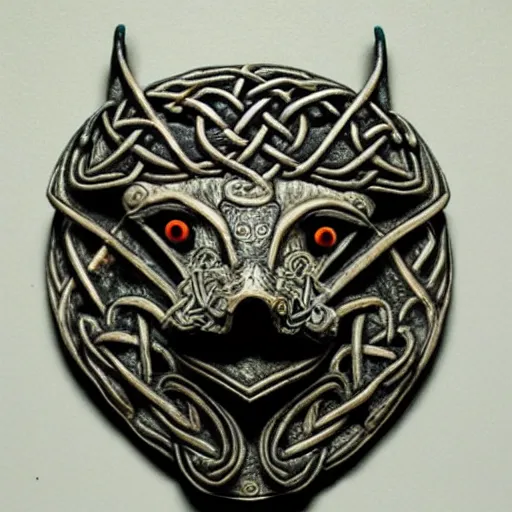 Image similar to Dragon's Head, highly detailed, celtic art style