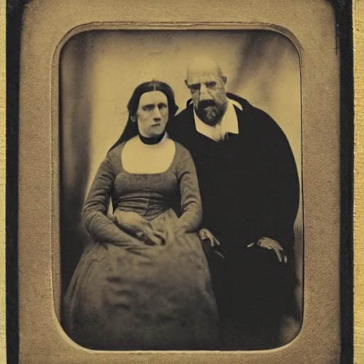 Image similar to the simpsons, tintype photo of homer and marge by julia margaret cameron 1 8 8 0 s, realistic, body shot, sharp focus, 8 k high definition, insanely detailed, intricate, elegant