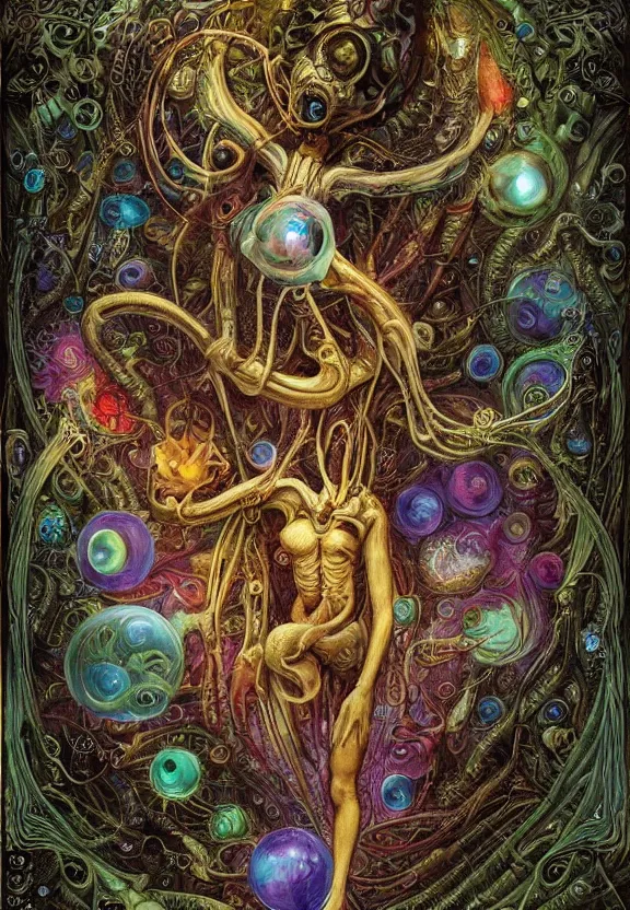 Image similar to simplicity, elegant, colorful glowing muscular cyborg eldritch, flowers, bodies, radiating, mandala, psychedelic, underwater, bubbles, shadows, by h. r. giger and esao andrews and maria sibylla merian eugene delacroix, gustave dore, thomas moran, pop art, giger's biomechanical xenomorph, art nouveau