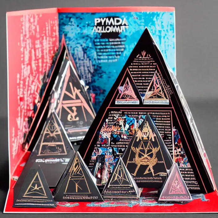 Image similar to pyramid illuminati pop up parade figure