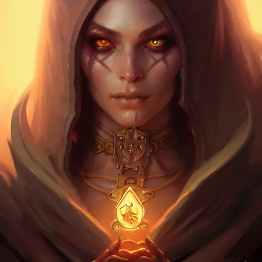 Image similar to Necromancer, female, closeup, D&D, fantasy, intricate, elegant, highly detailed, digital painting, artstation, concept art, matte, sharp focus, illustration, hearthstone, art by Artgerm and Greg Rutkowski and Alphonse Mucha