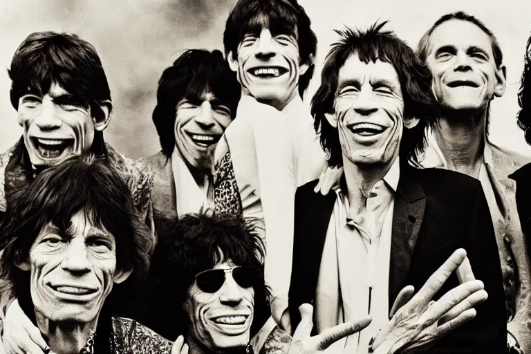 Image similar to the rolling stones, rolling stones down a hill