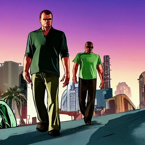 Image similar to GTA V in annihilation movie style
