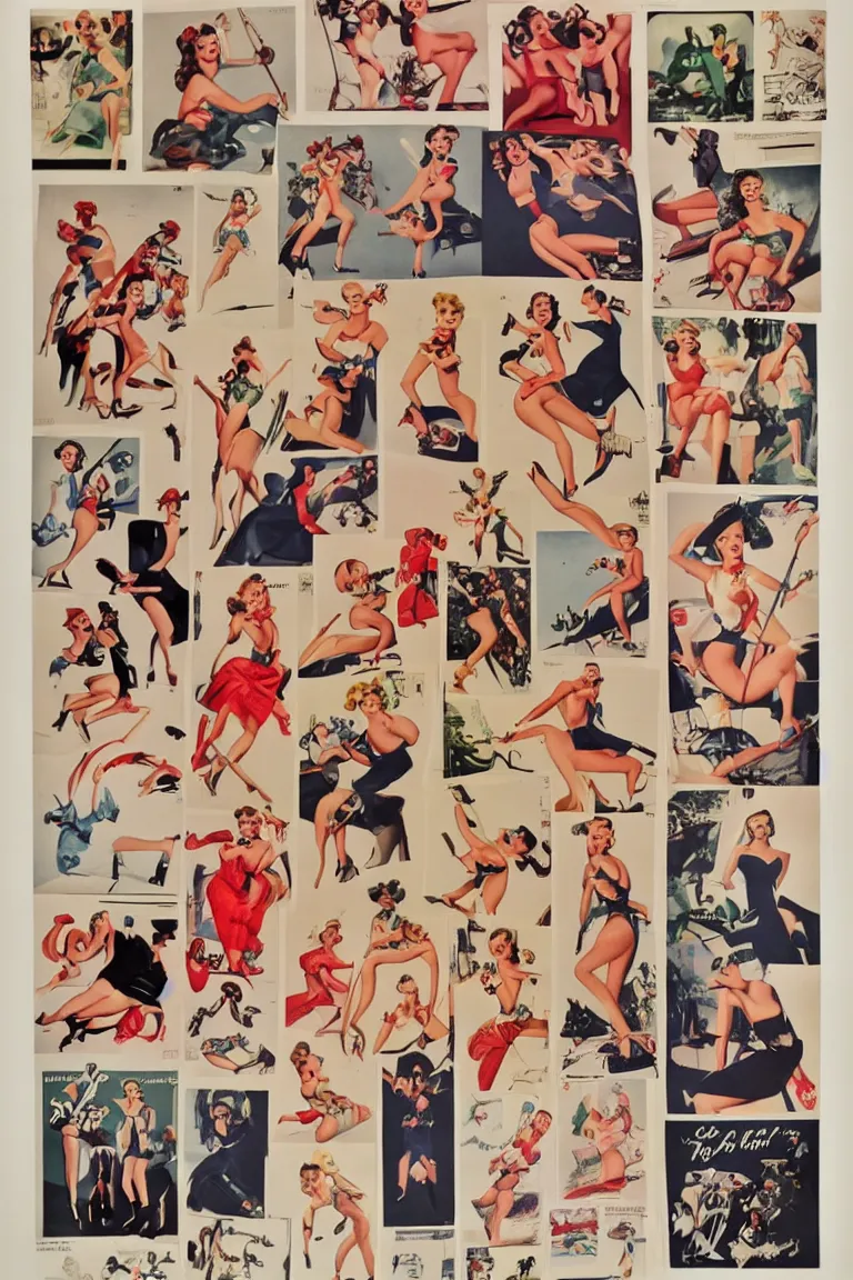 Image similar to 1 9 4 0 s vintage pinup girl posters