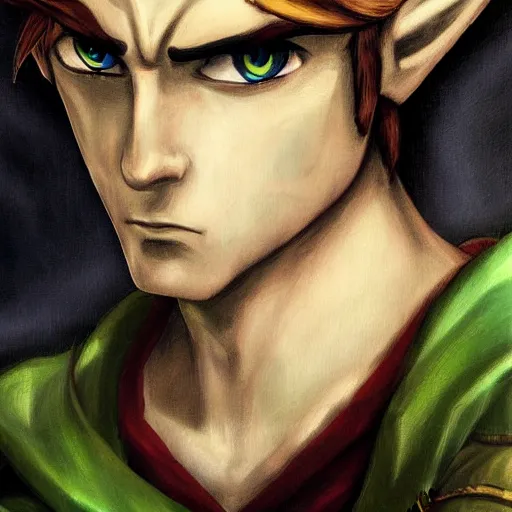 Legend of Zelda Link Portrait · Creative Fabrica