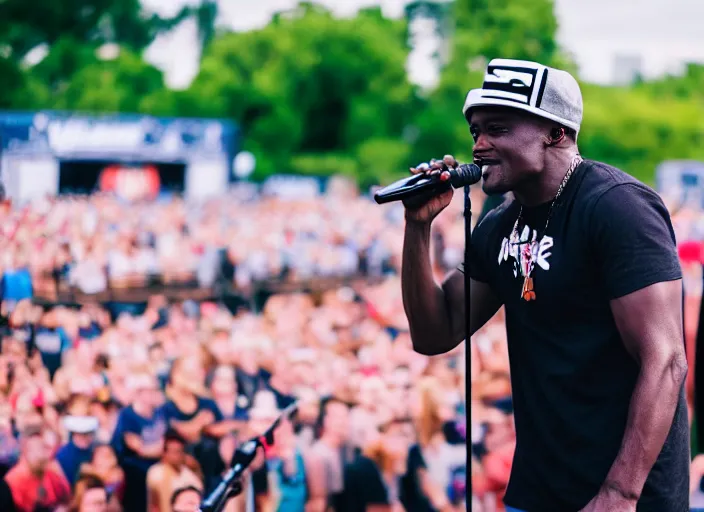 Prompt: photo still of wayne brady on stage at vans warped tour!!!!!!!! at age 3 3 years old 3 3 years of age!!!!!!!! singing to the crowd, 8 k, 8 5 mm f 1. 8, studio lighting, rim light, right side key light