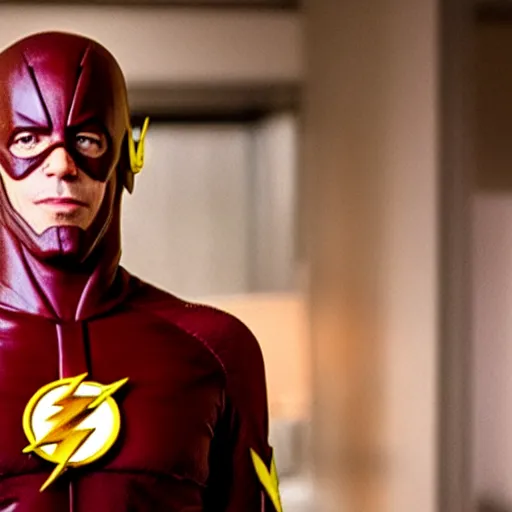 Image similar to jeffrey epstein as the flash, 8 k