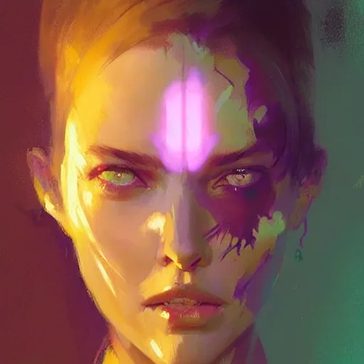 Image similar to portrait of a beautiful alyx vance, volume lighting, concept art, by greg rutkowski!!, colorful, xray melting colors!!