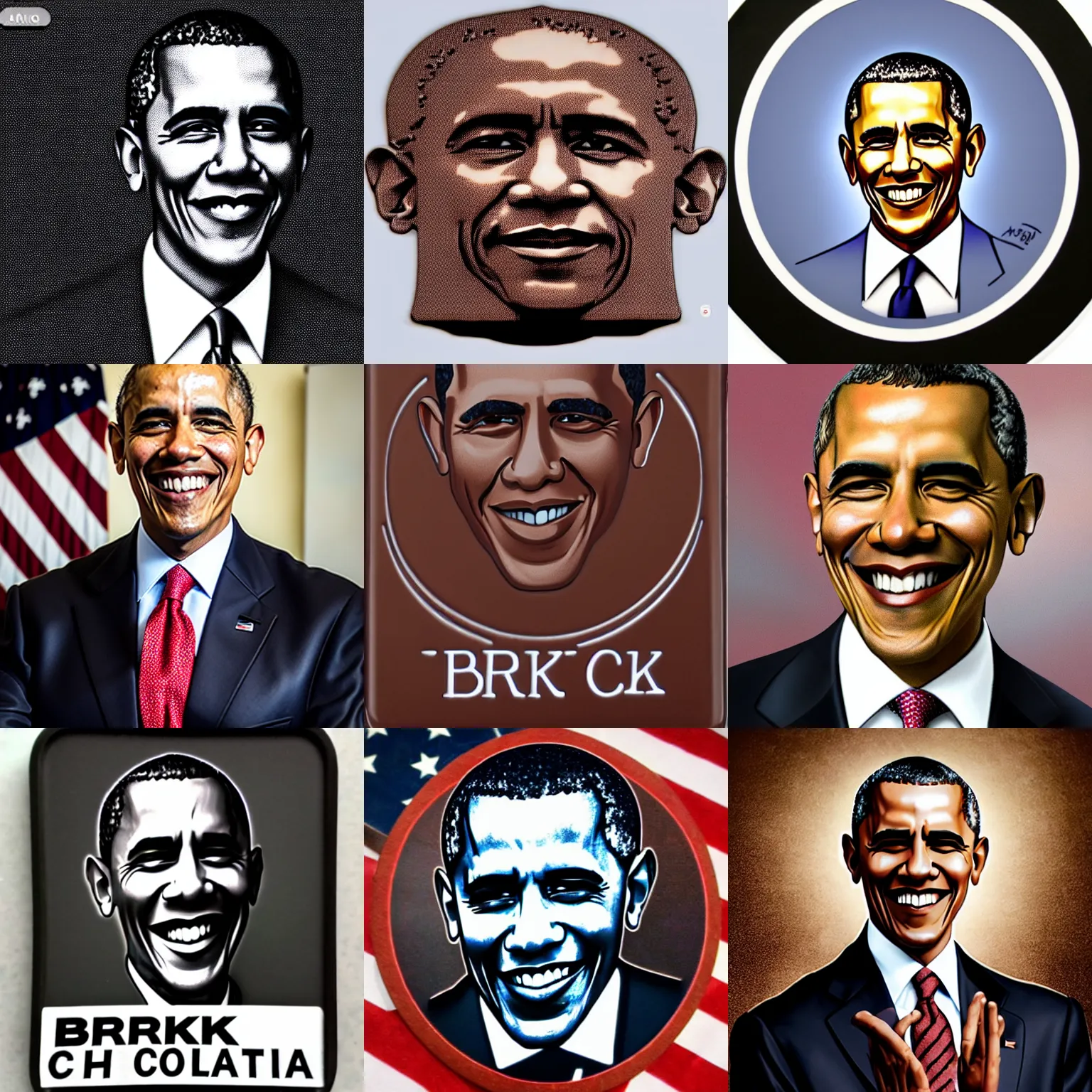 Image similar to dark chocolate relief of barak obama