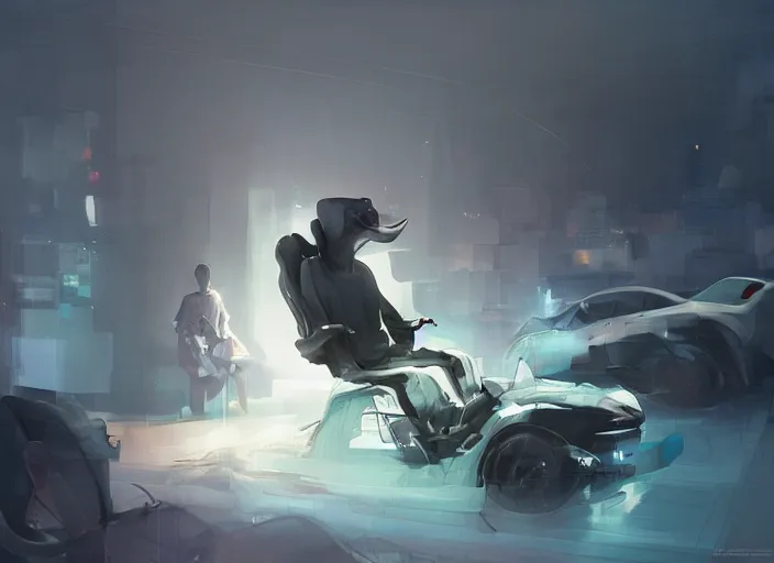 Image similar to a car seat design by cory loftis, fenghua zhong, ryohei hase, ismail inceoglu and ruan jia. volumetric light.