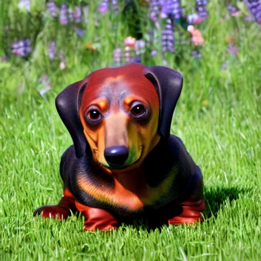 Prompt: dachshund bear hybrid, ultra realistic, 4k, high definition,