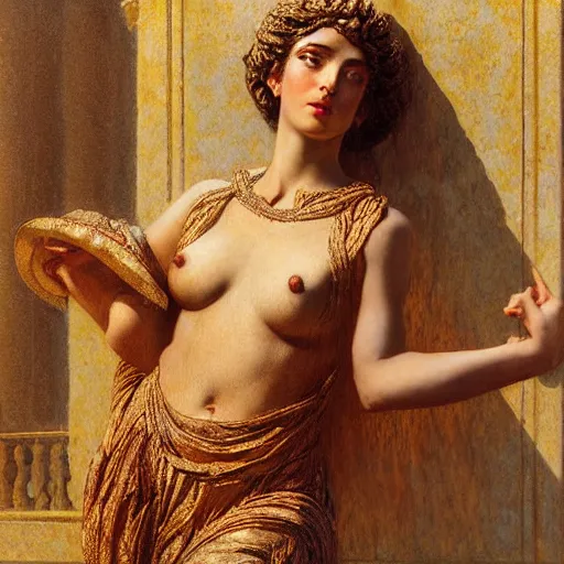 Prompt: dipression as greek goddes, craig mullins, j. c. leyendecker, lights, art by ernst haeckel, john william godward, hammershøi,,