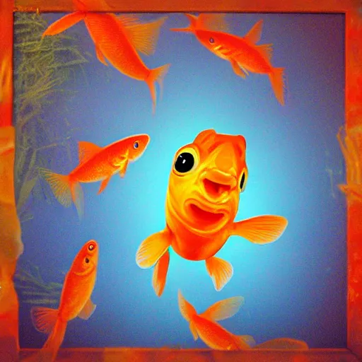 Prompt: goldfish's dancing