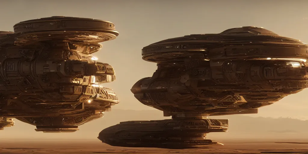 Prompt: spaceship from the movie dune, 2 0 2 1 cinematic 4 k framegrab, intricate abstract spaceship floating detailed docking ports, taken on canon eos 4 0 0 0