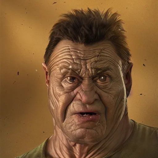 Prompt: hyperrealistic mixed media high resolution image of Kuato from Total Recall whose face resembles that of Danny DeVito, stunning 3d render inspired art by István Sándorfi and Greg Rutkowski and Unreal Engine, perfect symmetry, dim volumetric lighting, 8k octane beautifully detailed render, post-processing, extremely hyper-detailed, intricate, epic composition, highly detailed attributes, highly detailed atmosphere, full body shot, cinematic lighting, masterpiece, trending on artstation, very very detailed, masterpiece, stunning, flawless structure, lifelike texture, perfection,