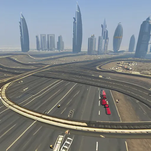 Image similar to gta : dubai, plain background