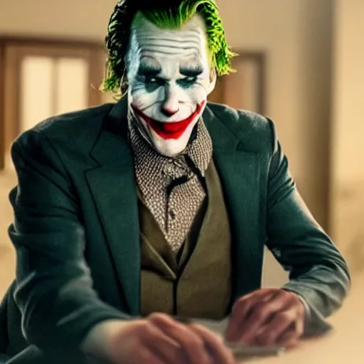 Prompt: Jerma985 playing Joker in new movie